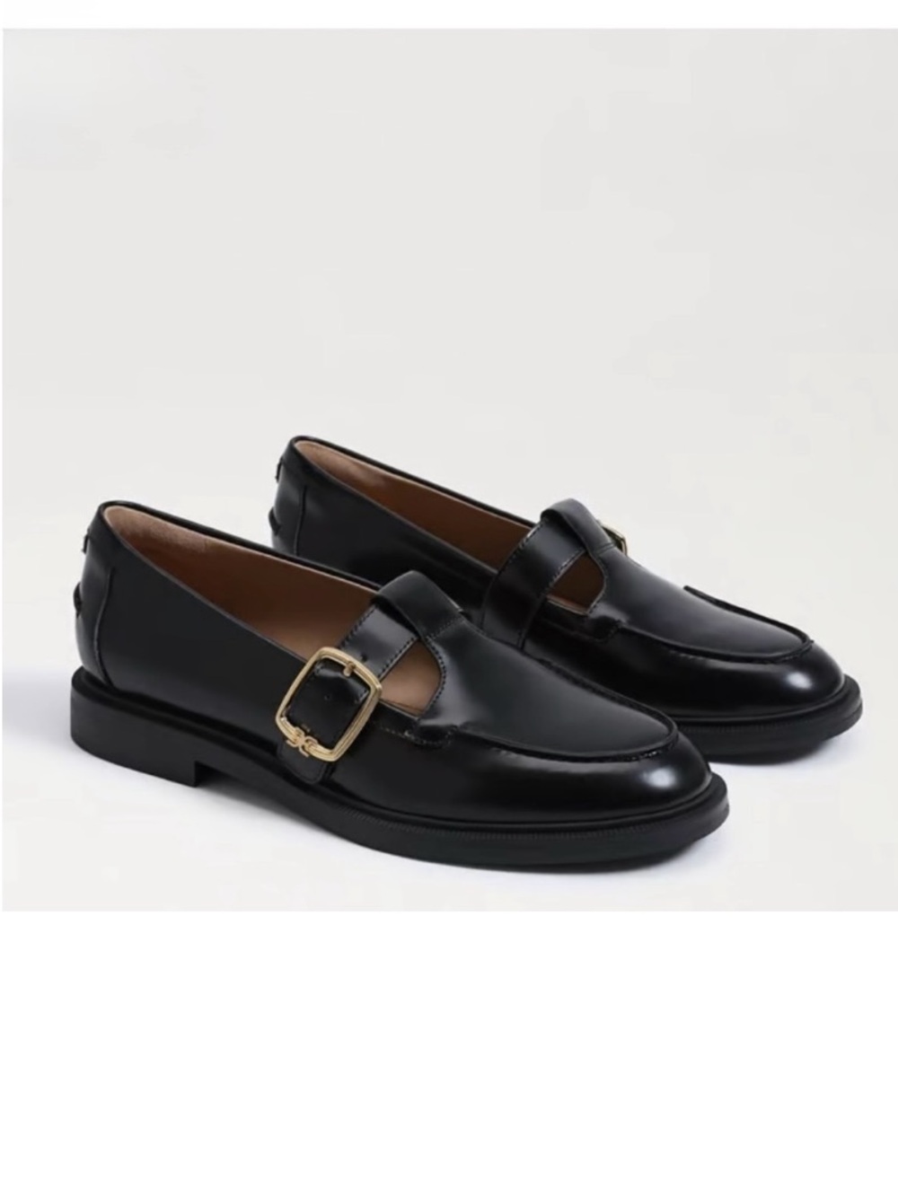 Sam Edelman
Elaina T-Strap Buckle Loafer Black Leather women Sz 8.5 gently used